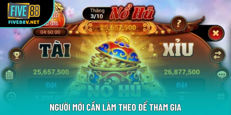 Người mới cần làm theo để tham gia